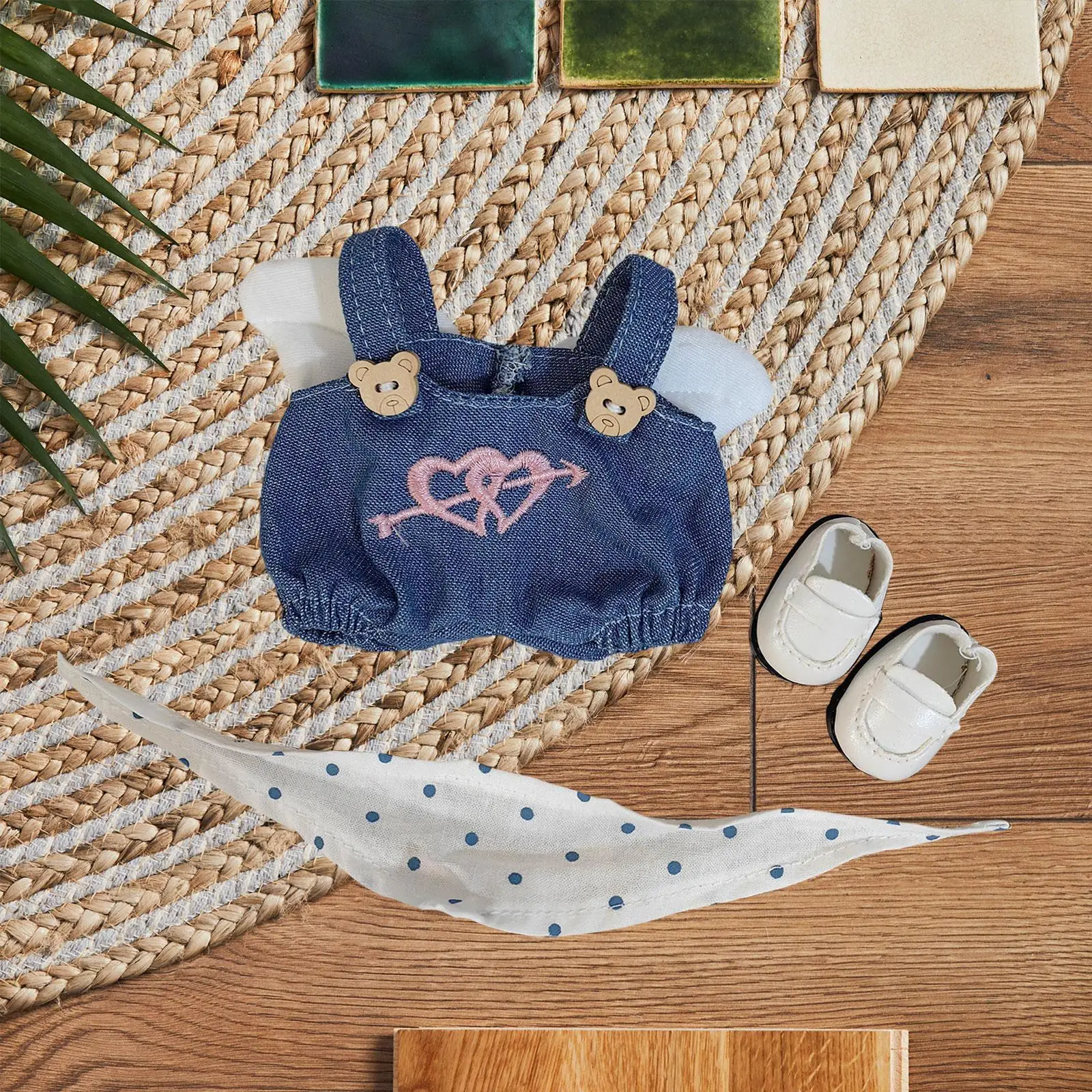 Plush Doll Clothes Stuffed Animals Clothes Plush Doll Accessories Fashion Costumes Cartoon for 15cm Doll or 10 cm Cotton Doll