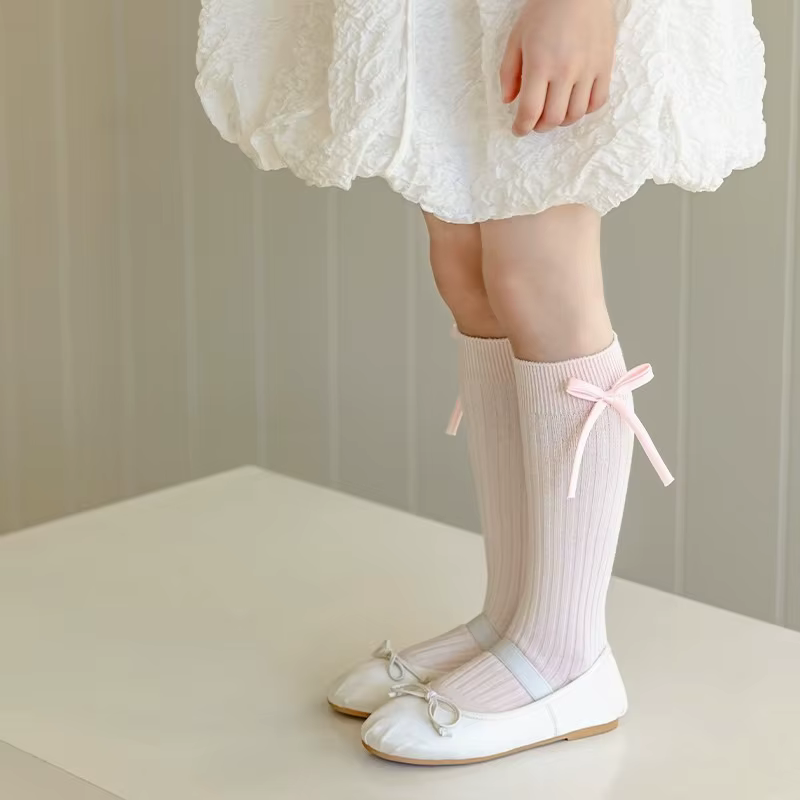 Calcetines a media pierna con lazos para niña – Estilo princesa japonés - imagen 2