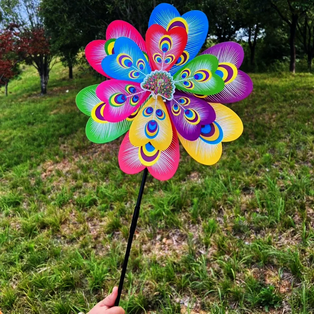 Molino de viento infantil mariposa colorido - girasol 22/38 cm