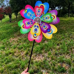 Molino de viento infantil mariposa colorido - girasol 22/38 cm