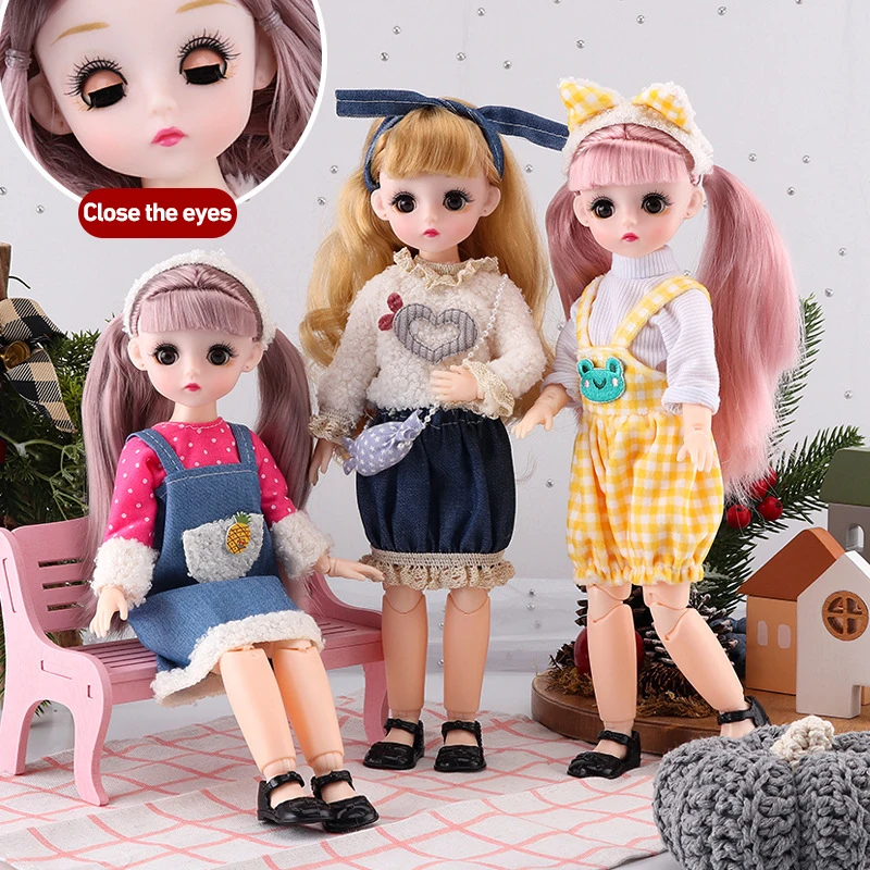 Muñeca de Anime de moda para niñas, accesorios de ropa de princesa, traje Loli, falda, vestido de muñeca para niños, regalo de juguete DIY, Kawaii Reborn, 30cm, 1/6 - imagen 4