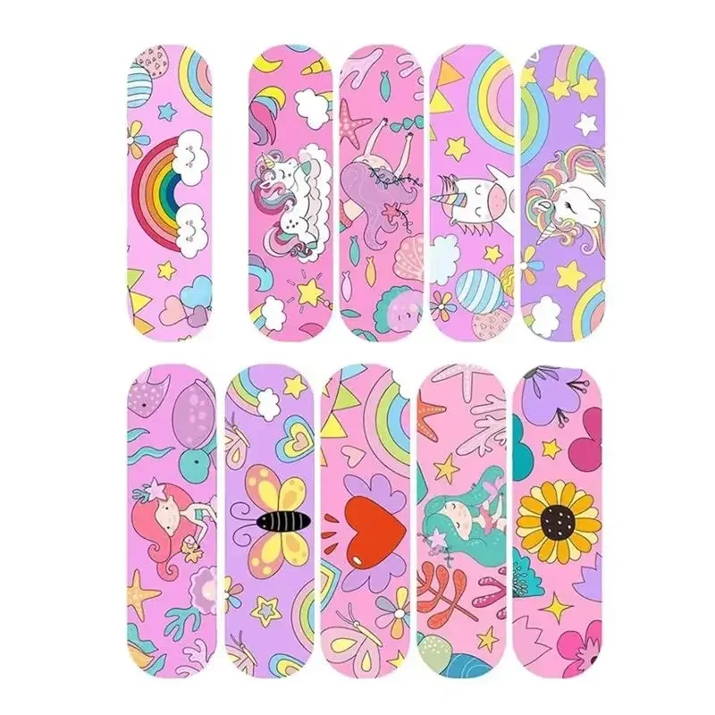 20 unids/set de tirita de dibujos animados para niñas, parche de yeso con patrón de mariposa y corazón para niños, vendajes adhesivos