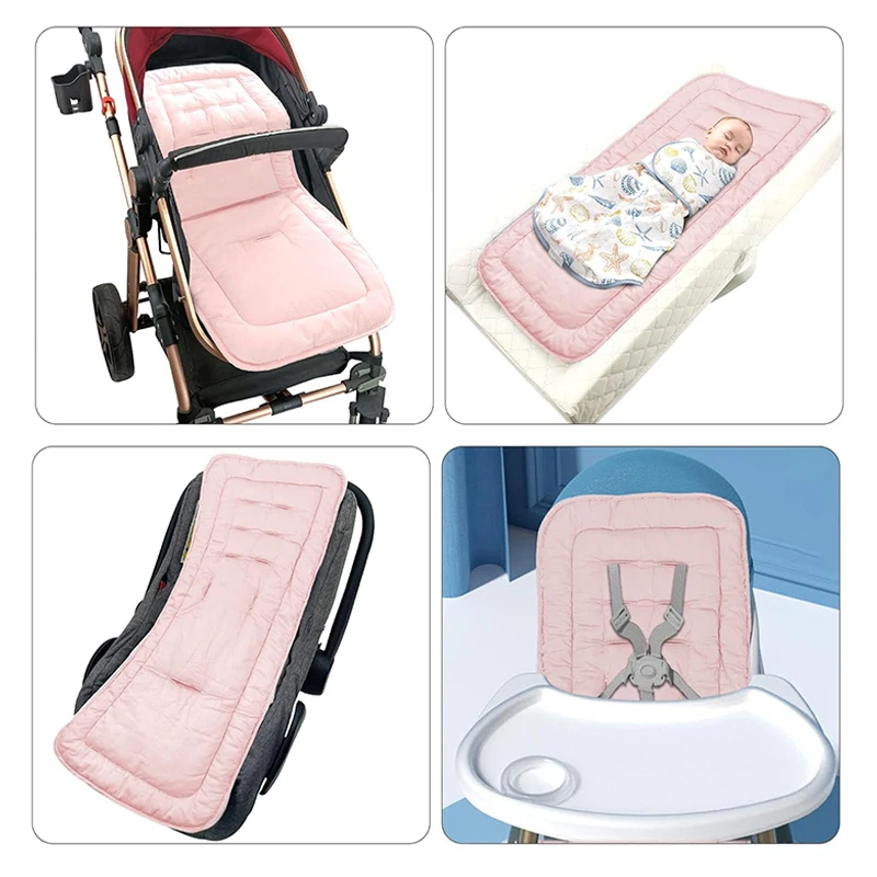 Cómoda almohadilla de algodón para cochecito de bebé, cojín de asiento suave General para las cuatro estaciones, alfombrilla para asiento de carrito para niños, cojín para cochecito de 0 a 27M - imagen 3