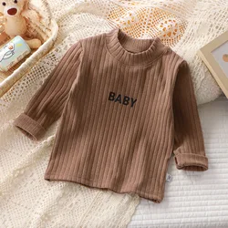Jersey de manga larga con letras para niños – Tallas bebé e infantil