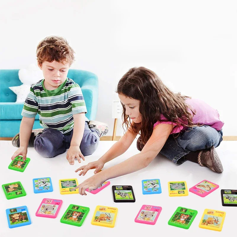 12 Uds. Rompecabezas de animales de dibujos animados bonitos, juguetes educativos para chico, rompecabezas de laberinto, juguetes, regalos escolares, recompensas de relleno de piñata para fiesta - imagen 4