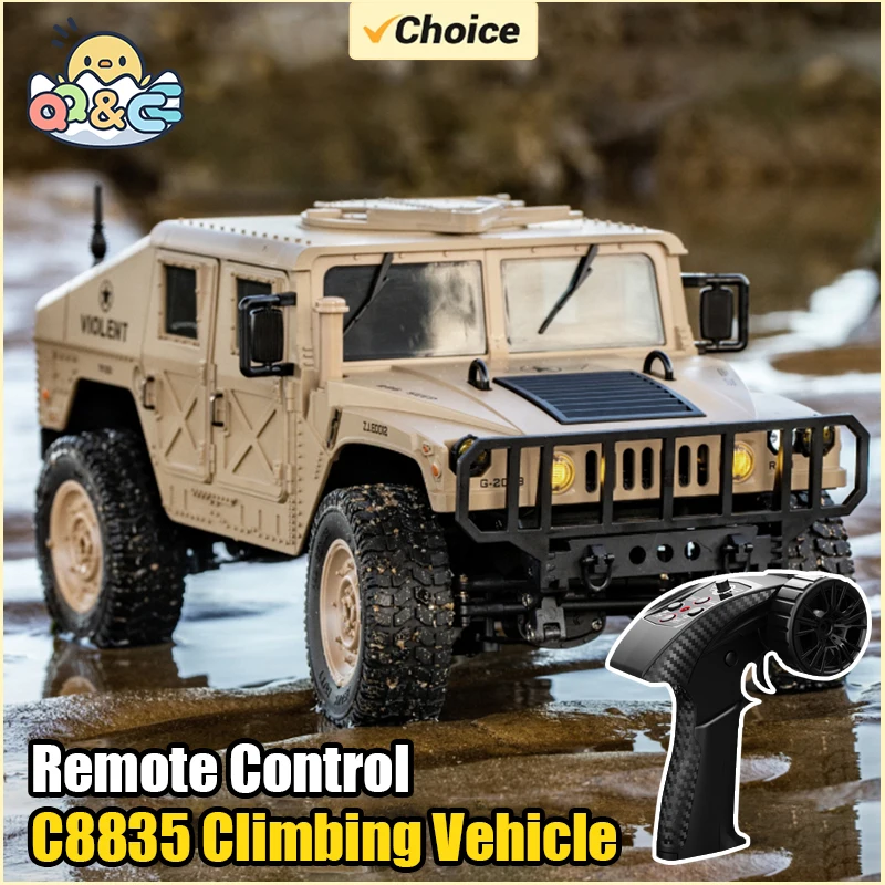 C8835 Control remoto de alta velocidad todoterreno coche LED faros todo terreno bestia simulación escalada vehículo niños regalos de navidad