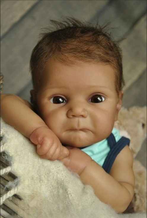 NPK 20 ''alta cantidad Color fresco sin terminar piezas de muñeca sin pintar Kit de muñeca Reborn Ducklin con cuerpo y ojos Bebe - imagen 2