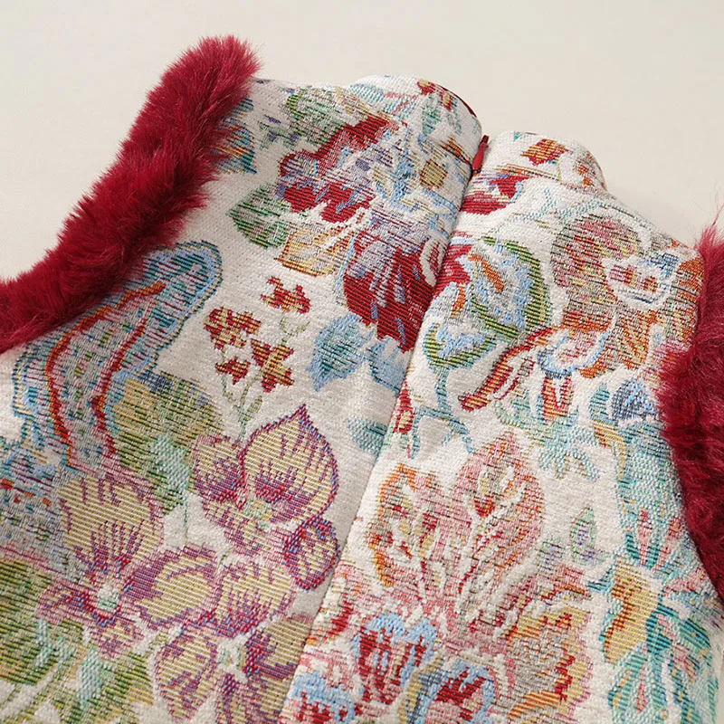 Vestido de invierno bebé con bordado floral estilo cheongsam - imagen 4