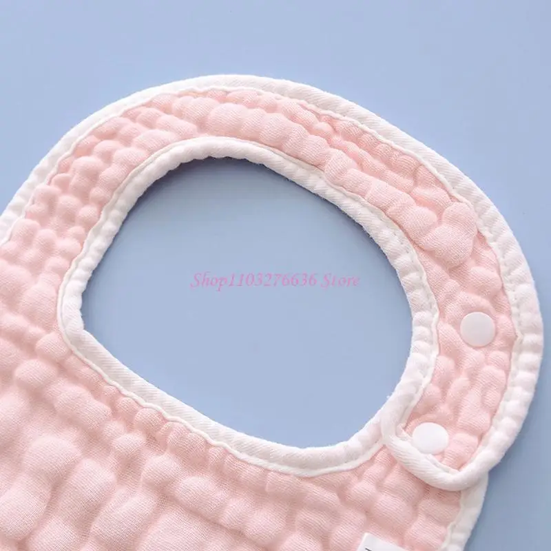 R6FD Babero alimentación para recién nacidos, Baberos colores sólidos, Bandana género neutro para bebé, paquete 6 - imagen 2