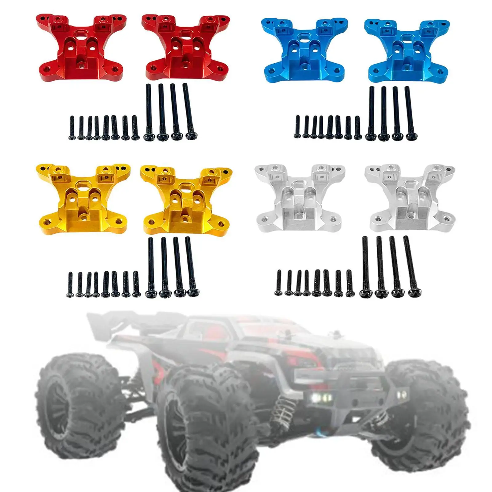 Montaje de choque trasero delantero fácil de instalar multiusos ligero 1/16 RC modificación de coche para RC Crawler accesorios de coche RC de alta velocidad