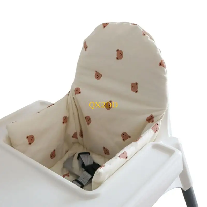 QX2D Cojín para trona bebé con ajuste seguro funda dibujos animados - imagen 3