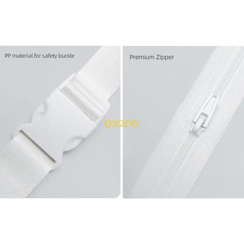 QX2D Almohadilla para cambiador infantil, hebillas seguras, pared seguridad, guardería pequeña, esencial - imagen 3