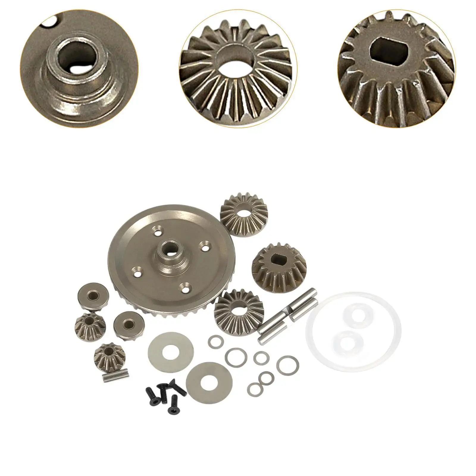 1:10 Easy to Install Lightweight Differential Gear Set for XM-01 Off Road Versions TT-02B Type- MB-01 High Speed Crawler Car