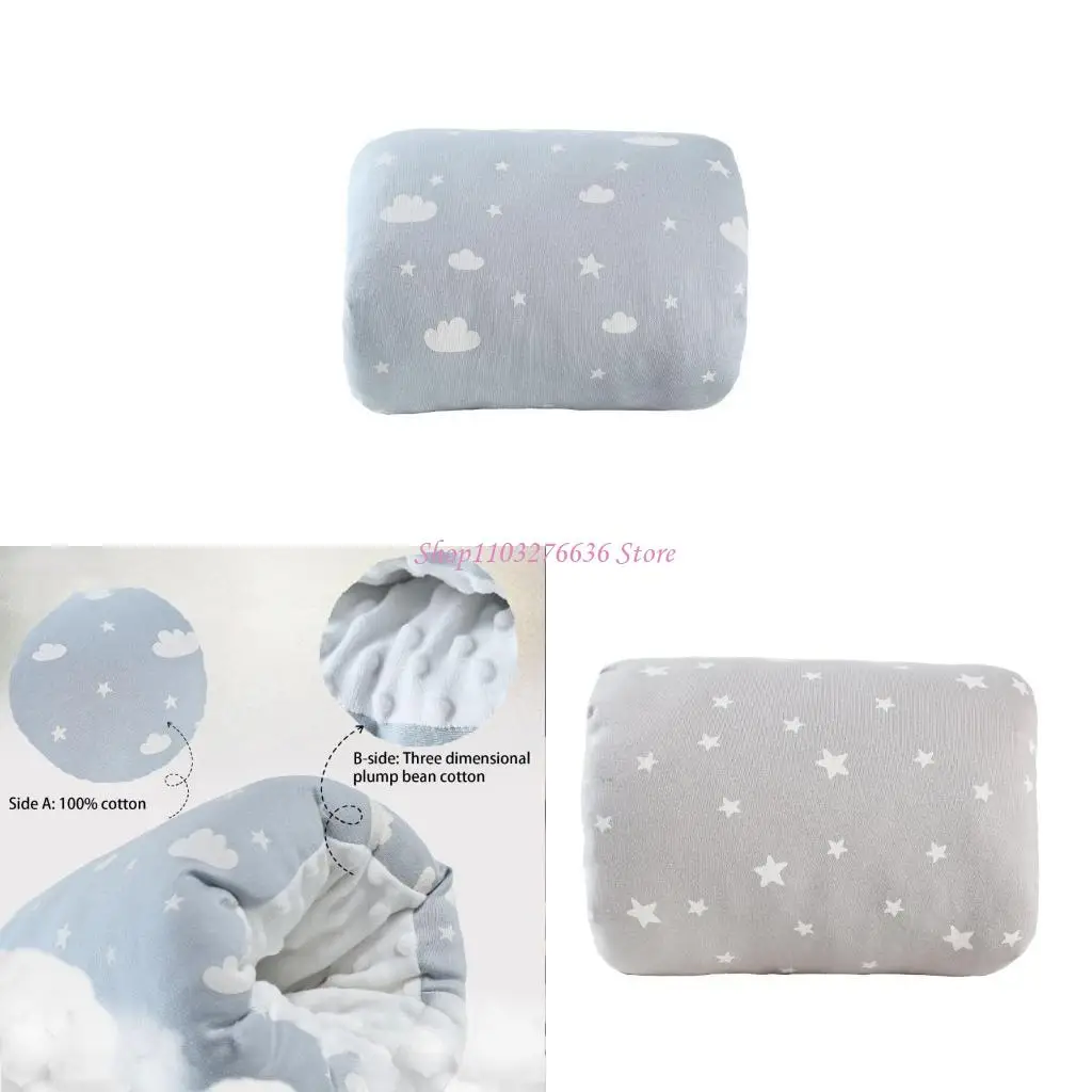 Almohada de lactancia para bebé, almohadas para lactancia con biberón, almohada de lactancia respetuosa con la piel, almohada para el brazo con patrón impreso para recién nacido