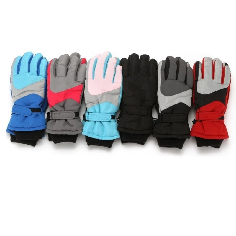 M76C Guantes cálidos invierno para niños, guantes impermeables para esquí y nieve, resistentes viento, impermeables, - imagen 2