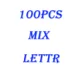 100pcs  mix letter