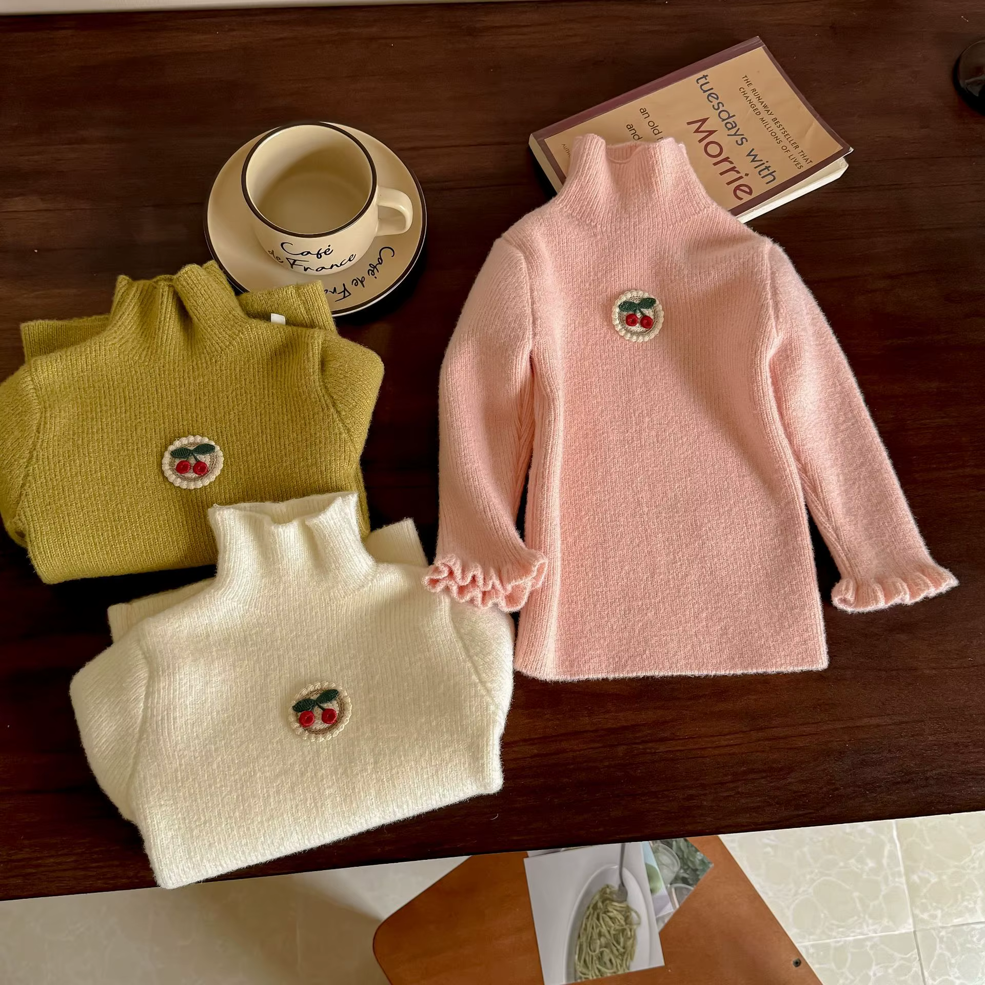 Suéter de cuello alto para niñas, invernal, grueso y cálido - imagen 4