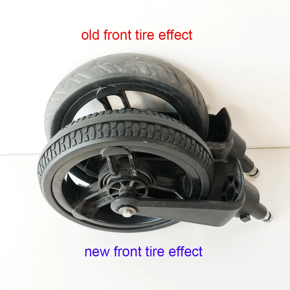 Pneu Buggy pour Valcobaby Snap4 tendance roue avant ou arrière personnaliser couverture de pneu en PU avec bande de roulement bricolage poussette remplacer les accessoires - imagen 5