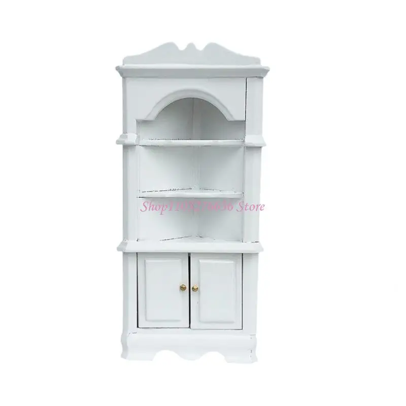 R6FD DIY, casa muñecas en miniatura madera, muebles, gabinete artesanal para crear escena realista dormitorio, para