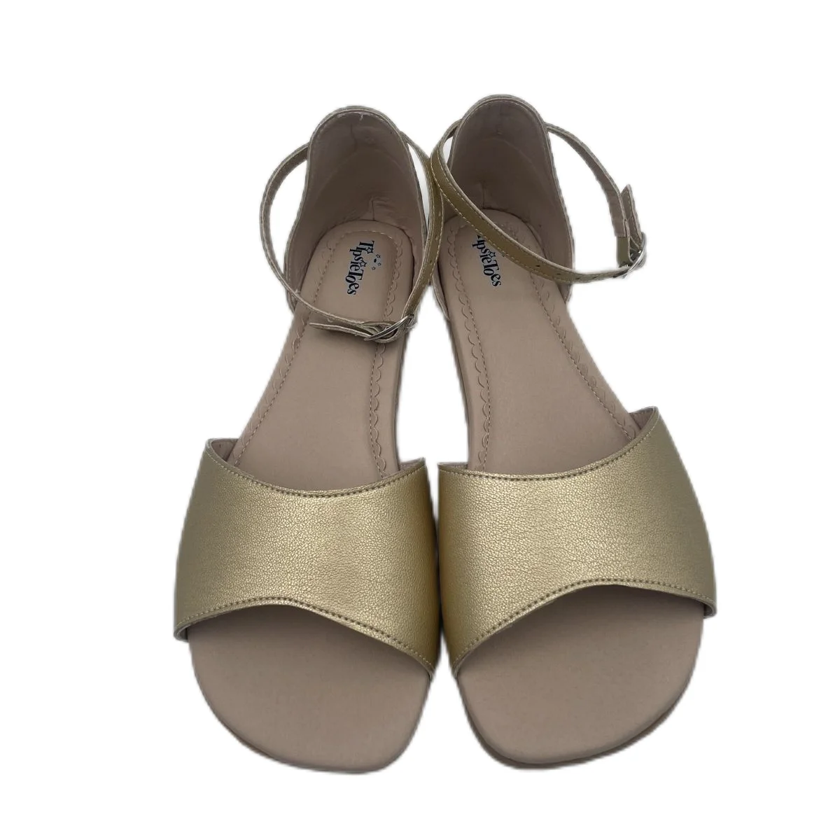 Tipsietoes 2025, Sandalias planas de cuero genuino descalzas de verano para mujer con suela suave, caja de dedos anchos con caída cero, peso ligero - imagen 3