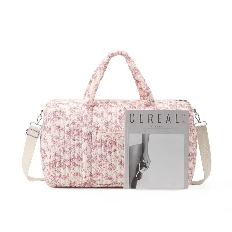 Bolsa de pañales gran capacidad bordado floral para mamá - imagen 3