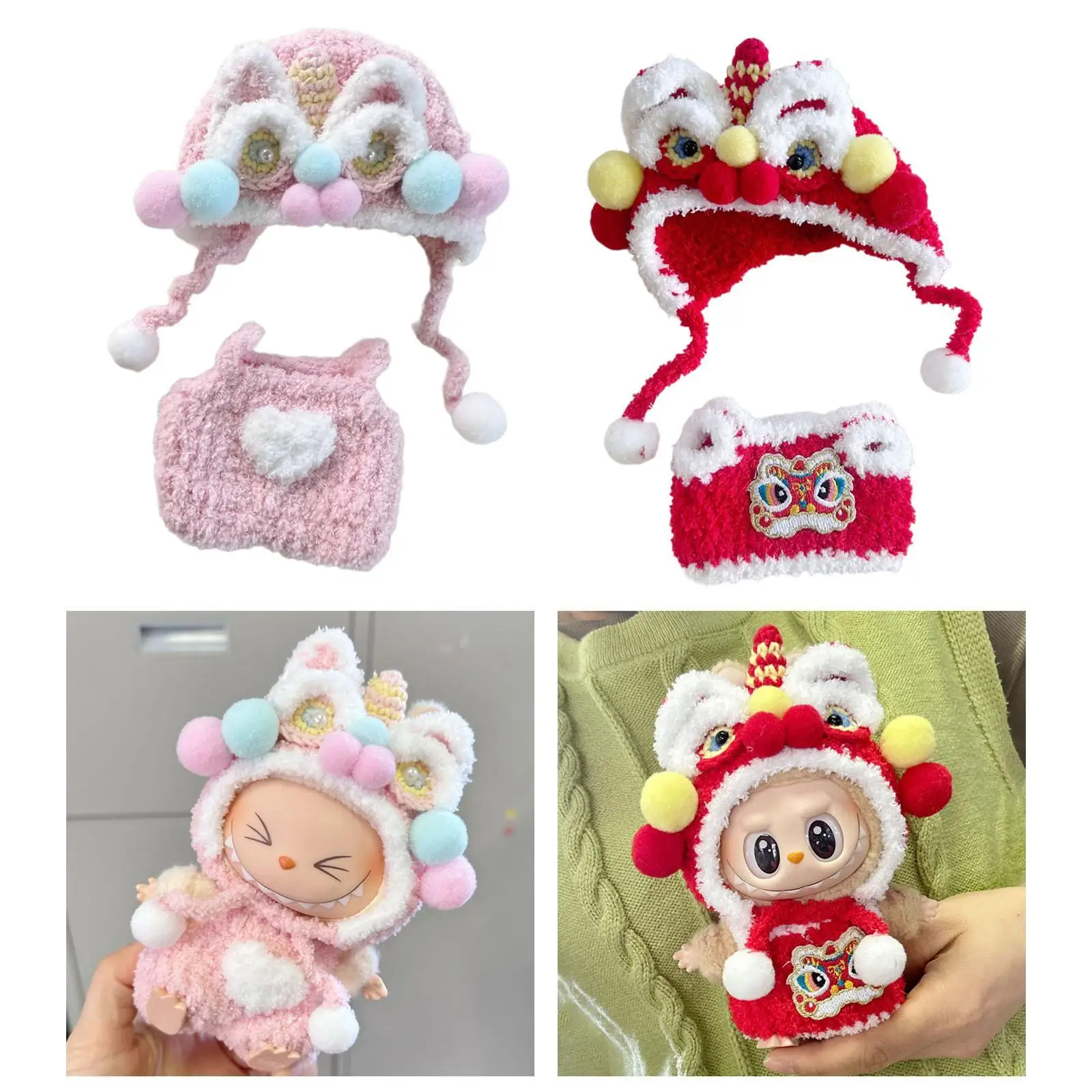 Doll Clothes Doll Cos Accessory DIY for Kids Birthday Gift Doll Outfit Dress up for 5.91'' Doll Imagination Coordination