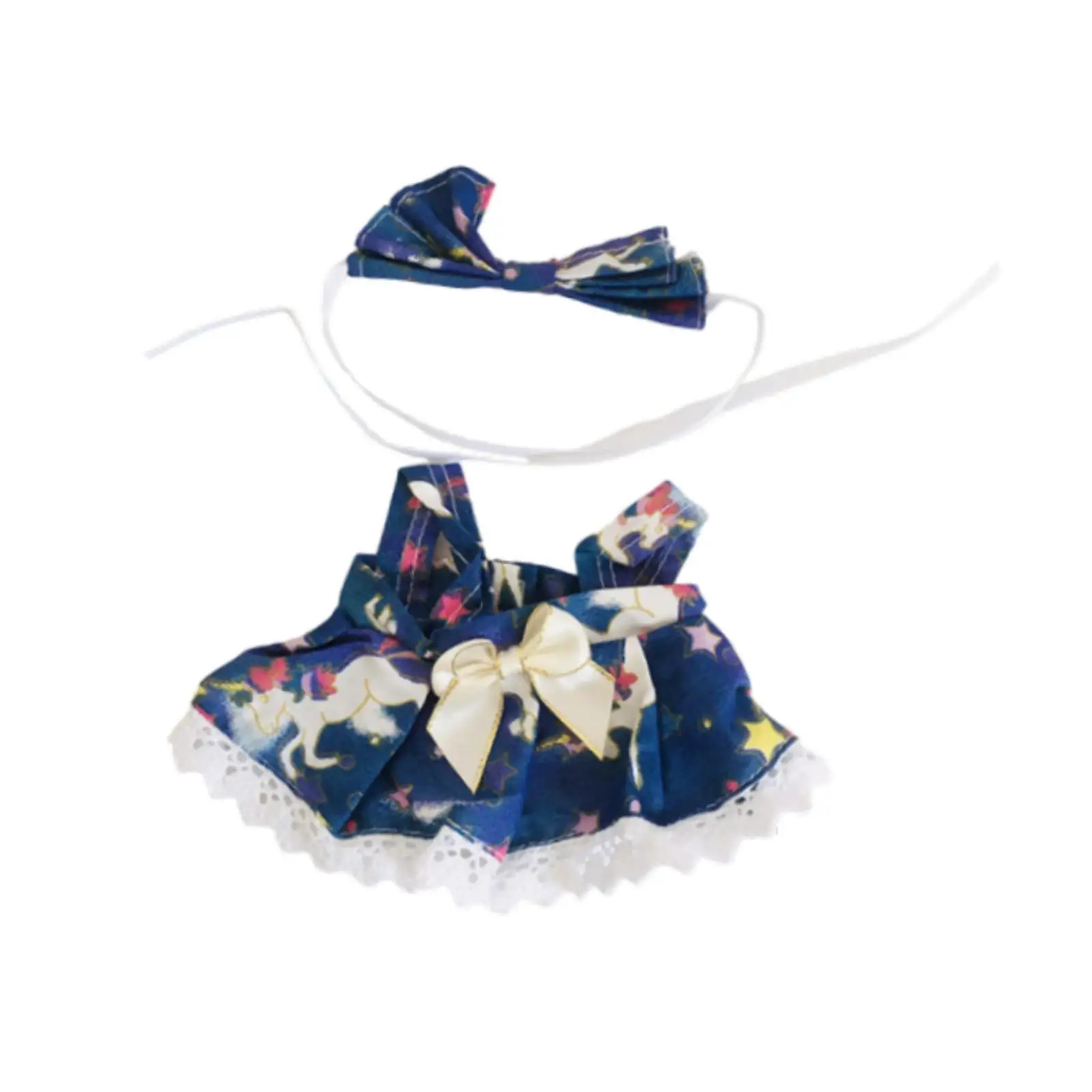 Doll Clothes Plush Doll Skirt and Hairband Comfortable Wear