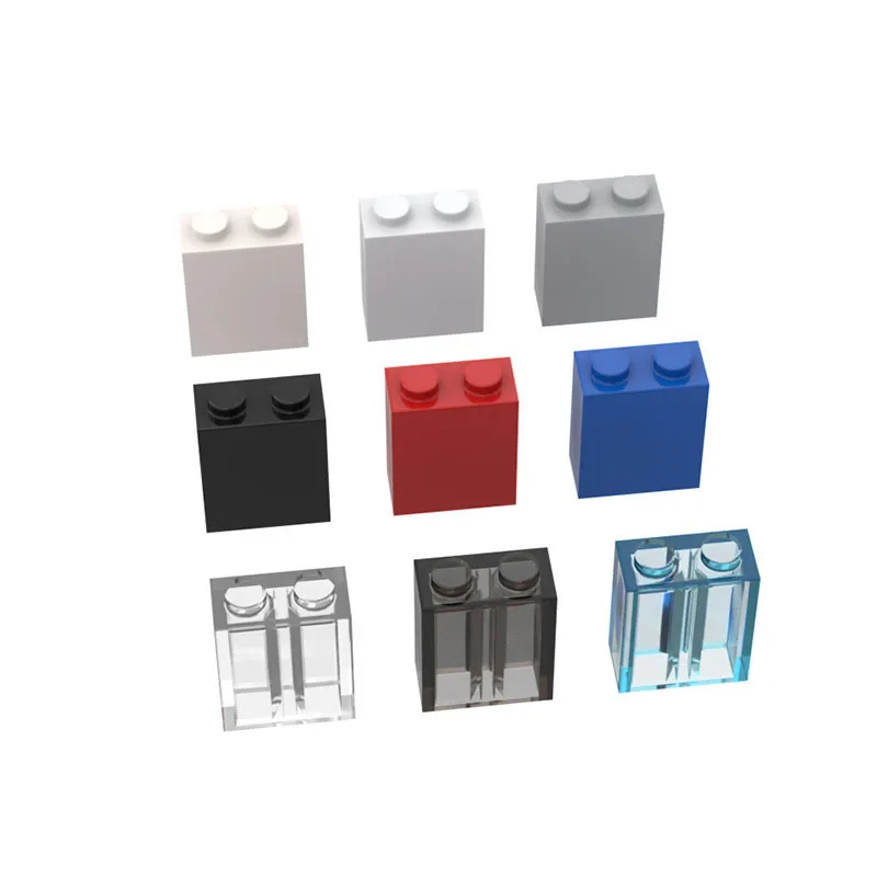 Rompecabezas de bambú con soporte, dispositivo de 20 piezas, compatible con bloques, compatible con mattone 1x2x2