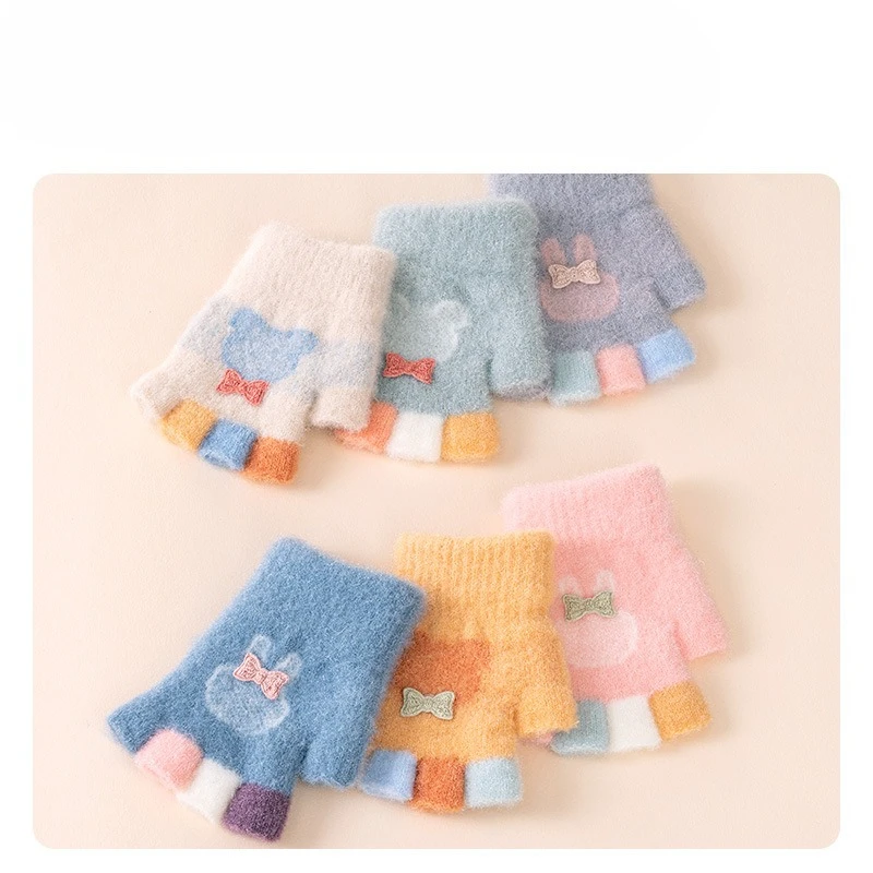 Guantes de invierno para bebé – Felpa cálida Kawaii - imagen 2