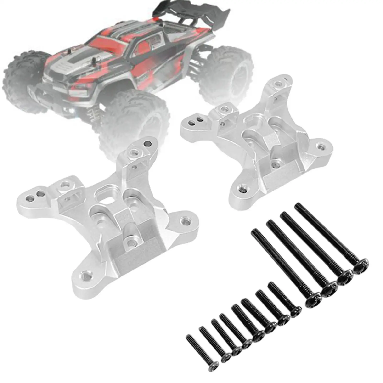 Front Rear Shockmount Easy to Install Multiuse Lightweight 1/16 RC Car Modification for RC Crawler High Speed RC Car Attachments