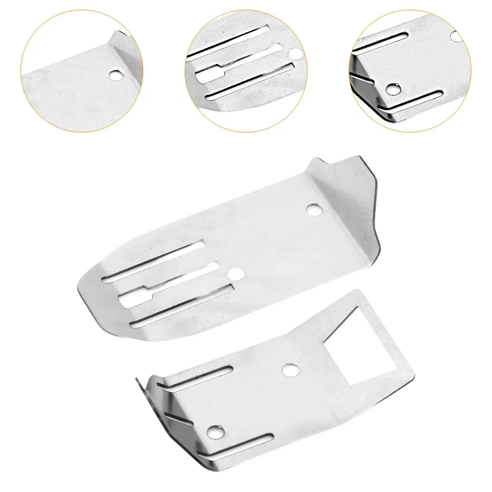 2 Pieces Stainless Steel Chassis Skid Plate for Ara2106 1/18 RC Model Car