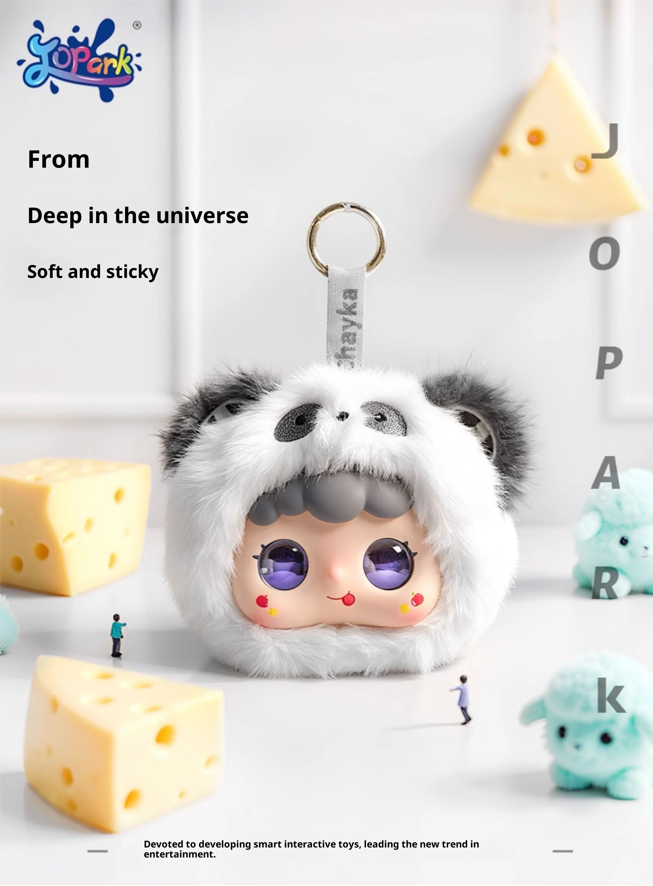 Peluche Doubao mostrando expresión amigable y detalles de textura