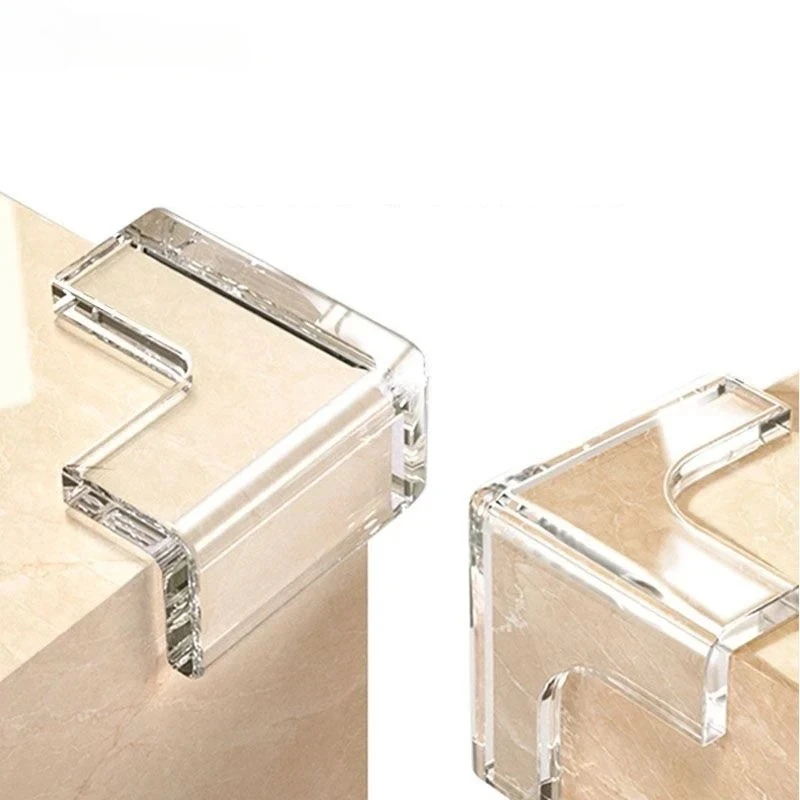 Protectores de mesa de seguridad para bebés y niños de silicona, Protector de esquina anticolisión de goma transparente para muebles, borde de esquina, cojín de mesa - imagen 3