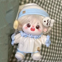 Juego pijama algodón para muñeca con gorro de estrella