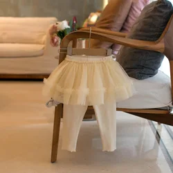 MILANCEL Mallas con falda de malla para bebé niña – Otoño