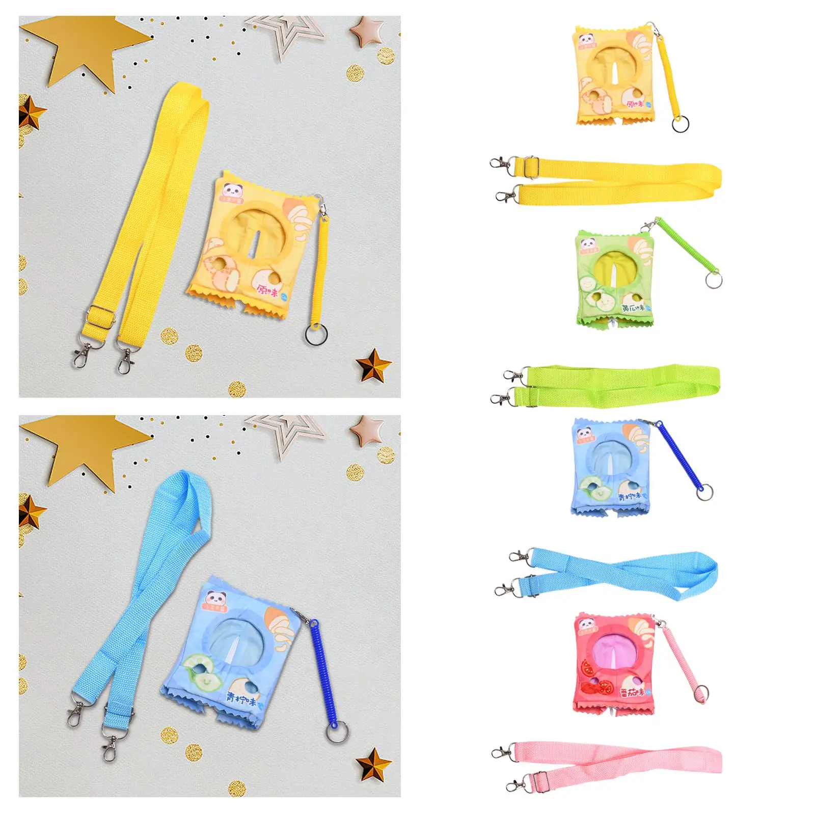 Doll Heawear Purse Charm Soft Educational Toy Easy to Put on and Take Off Mini Doll Accessory DIY for 17cm Doll Girl Gift Decor