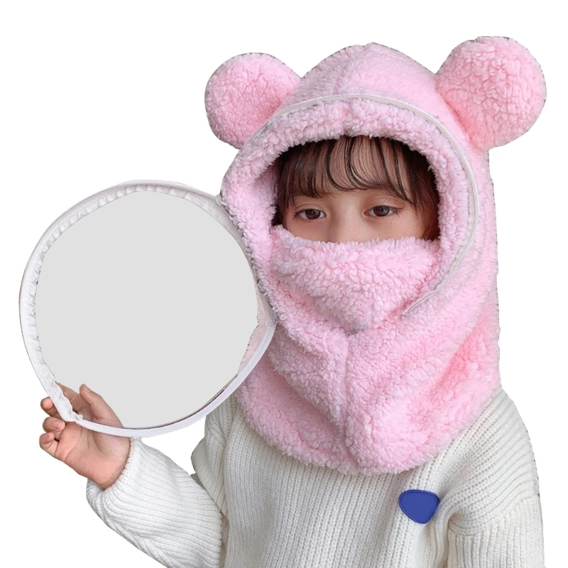 pink with mask