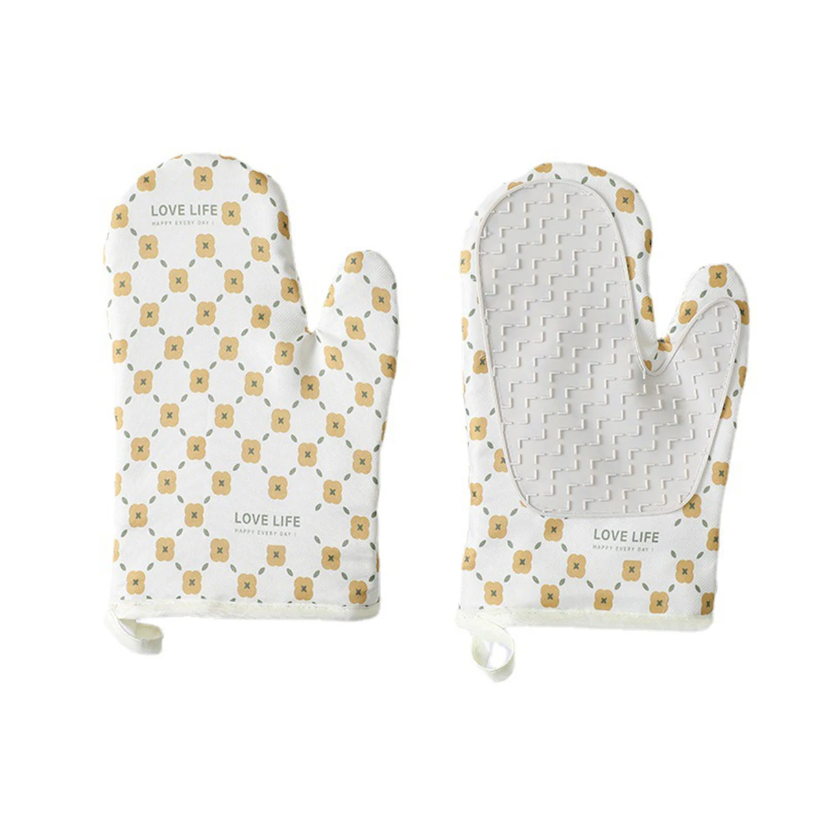 Guantes antiescaldaduras con aislamiento térmico grueso, horno de cocina, hornear, Clip de mano de silicona resistente a altas temperaturas, suministros de cocina - imagen 4