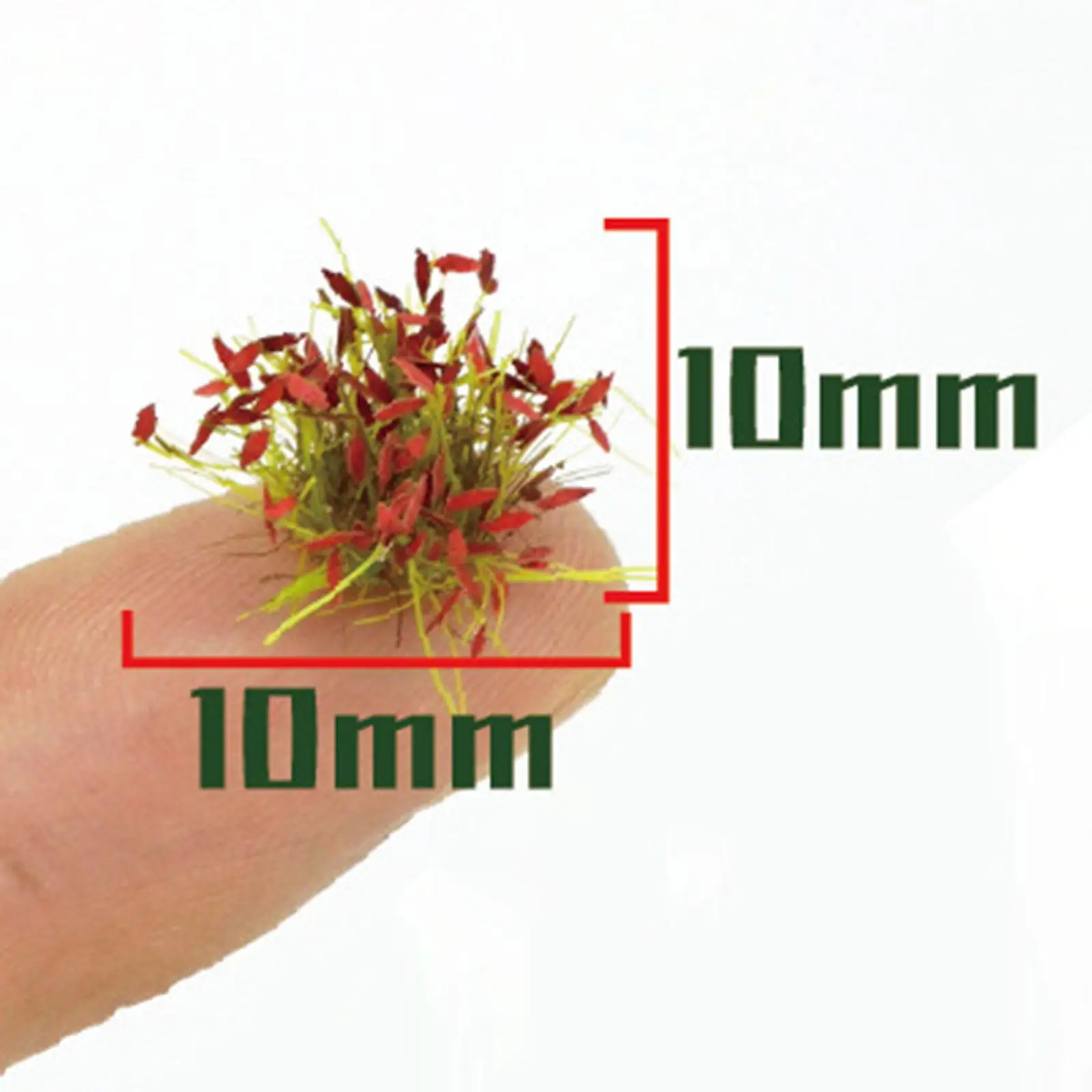 32x Grass Tuft Model, Railway Artificial Grass, Simulation Flower Cluster for Railroad Scenery, Doll House