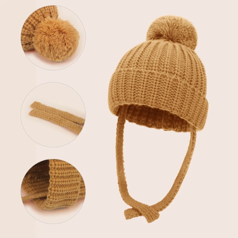 Gorro y manoplas de punto para bebé – Conjunto cálido y suave - imagen 2