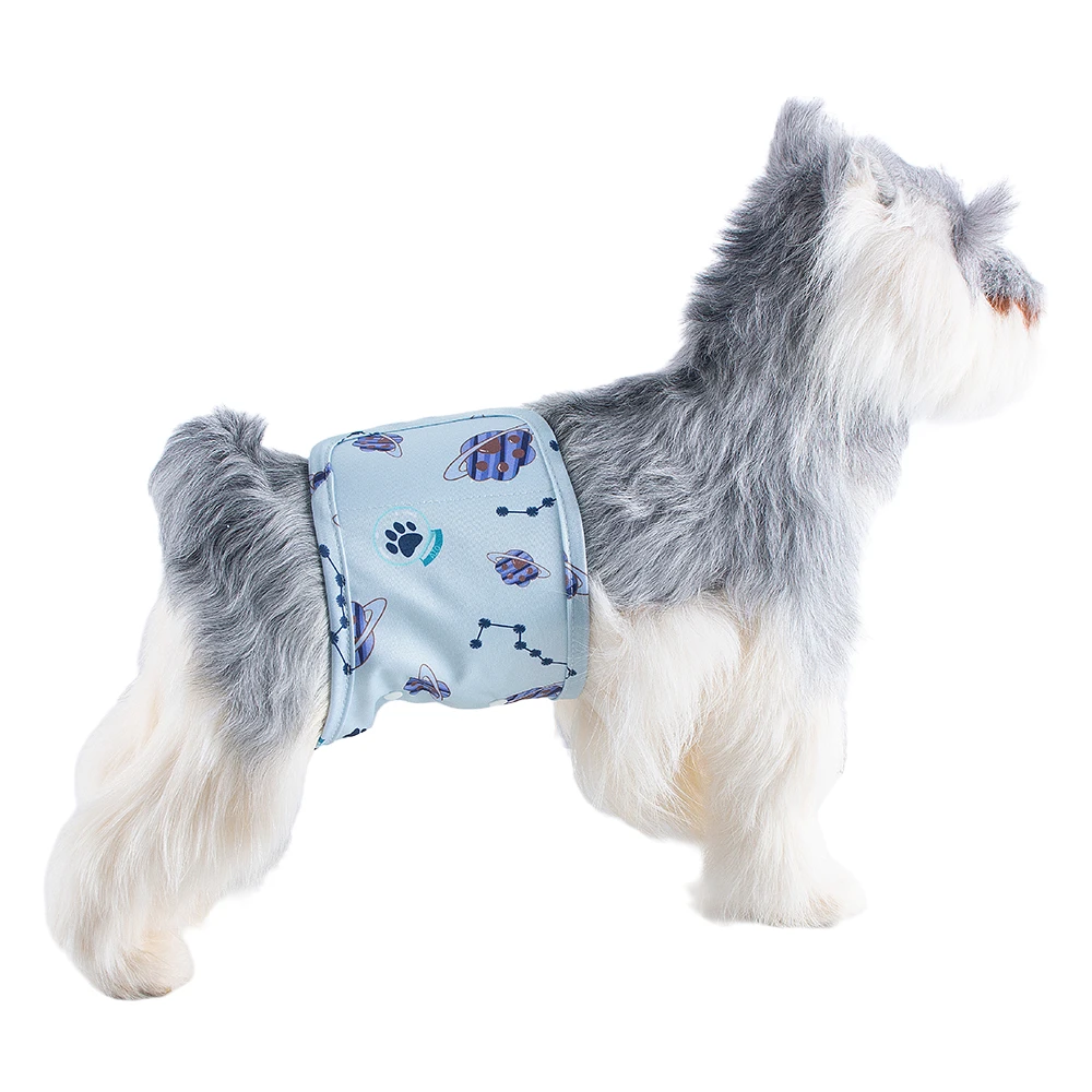 Pañales lavables para perros varones, bragas sanitarias reutilizables, pañales para perros pequeños y mascotas, pantalones fisiológicos grandes, pantalones cortos, absorción para gatos masculinos, 1 ud. - imagen 5