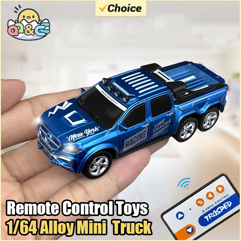 Coches RC 2,4G 5 canales 1/64 aleación Mini Control remoto SUV derivaes eléctrico todoterreno vehículo Buggy de carreras juguetes para niños regalos