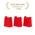 3pcs Red Wall Pier