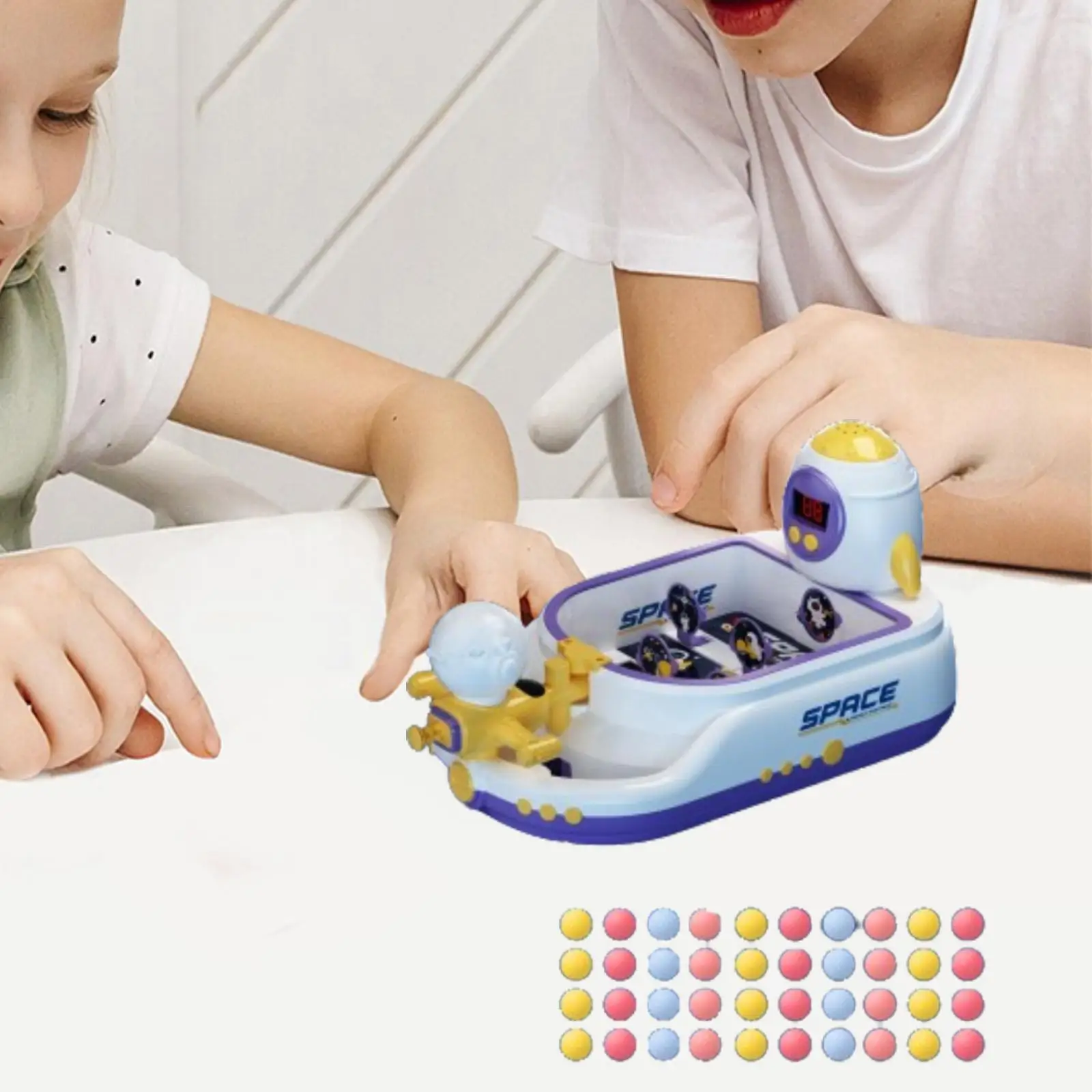 Children Pinball Machine Birthday Gifts Interactive Game Children Boys Girls