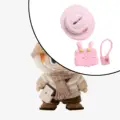 pink clothes hat bag