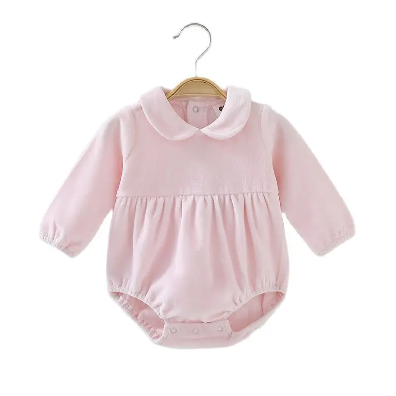 Mono de manga corta para bebé, ropa para niño y niña, mono de terciopelo