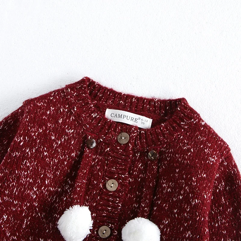 MILANCEL, prendas de punto a la moda de Año Nuevo, suéter para niños de 0 a 5 años, cárdigans holgados, abrigo, Otoño Invierno, prendas de vestir Retro tejidas para niñas - imagen 4