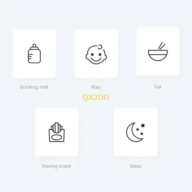 QX2D 6pcs Baberos para bebés para niños Babero transpirable Babero Babero Babro Con botón perno ajustable alimentando - imagen 4