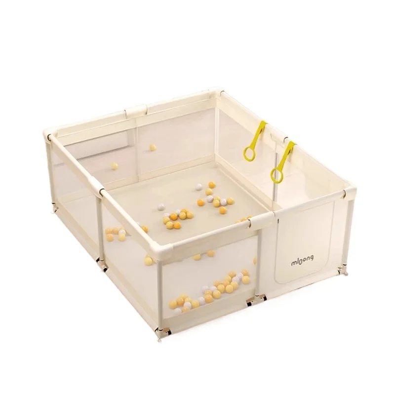 IMBABY Castillo de parque infantil para bebés, valla de actividades de tela grande para niños, patio de juegos de alta calidad con diseño seguro y plegable - imagen 5