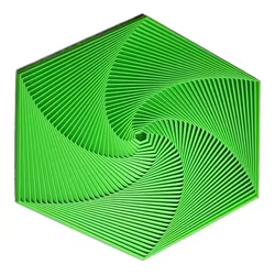 Antiestrés fractal Fidget hexágono portátil juguete sensorial hexágono espiral hexagonal herramienta de meditación consciente